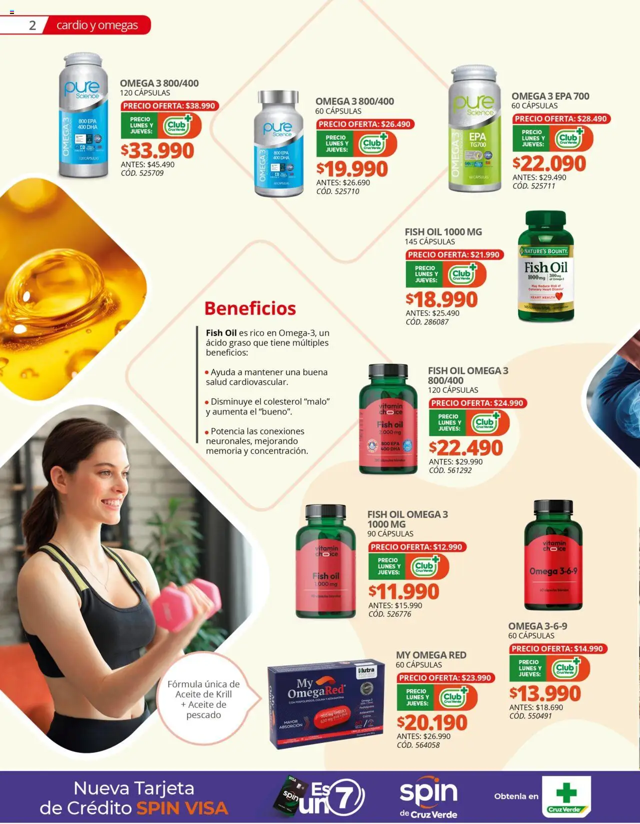Bienestar Cruz Verde │ válido desde el 01.08.2025 | Página: 2 | Productos: Pescado, Aceite
