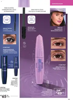 Avon Folheto - válido de 31.08.2025 | Página: 55 | Produtos: Maquiagem, Máscara para cílios, Cílios postiços