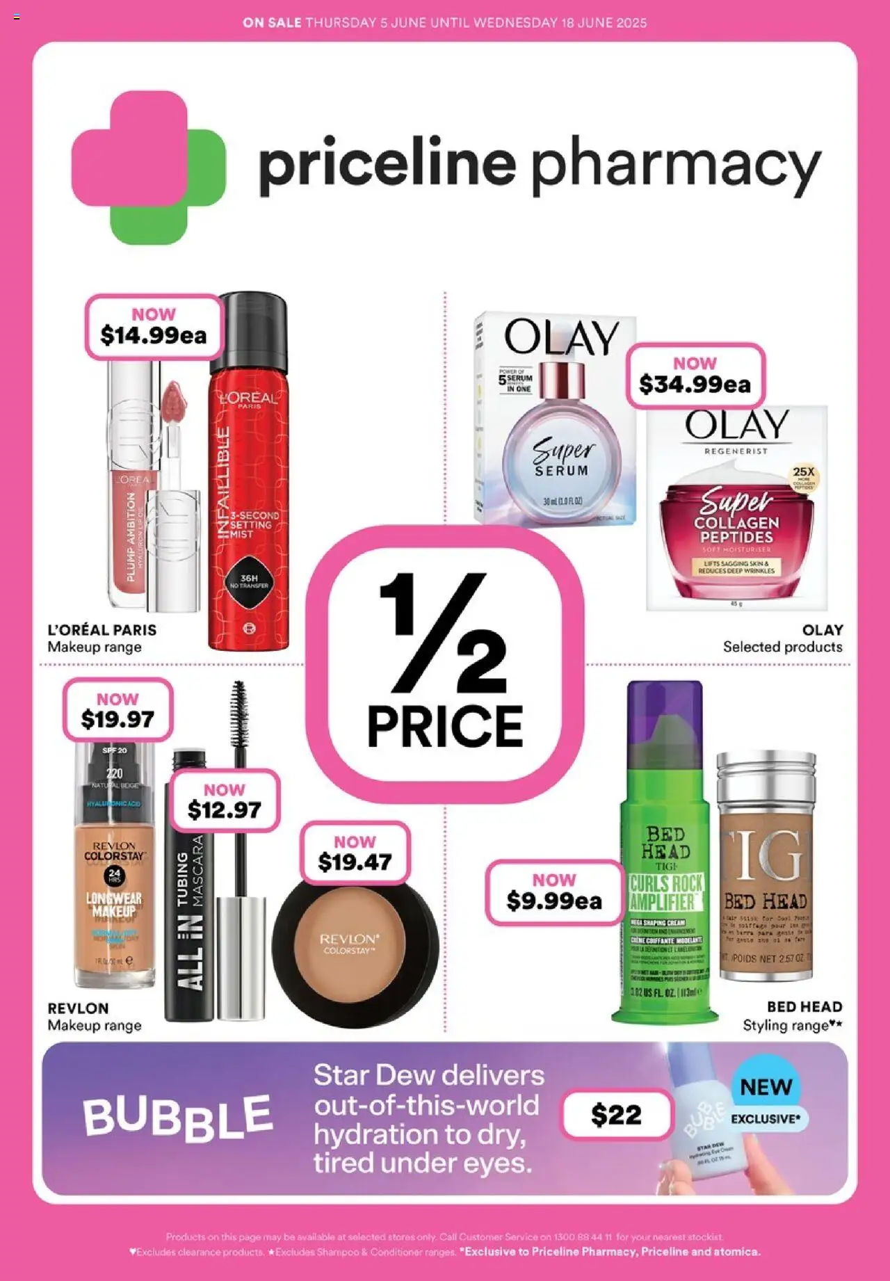 Priceline Pharmacy catalogue - valid from 04.06.2025 | Page: 1 | Products: Conditioner, Moisturiser, Amplifier, Collagen
