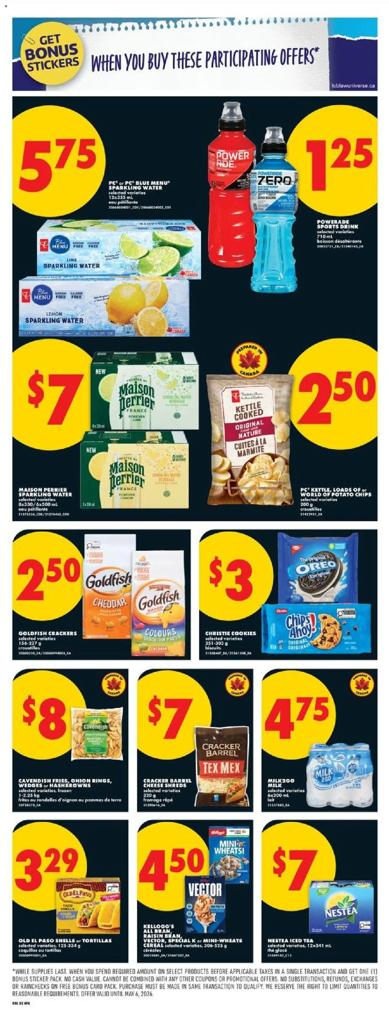 No Frills flyer valid from 16.04.2026 | Page: 10 | Products: Tea, Cookies, Kettle, Milk