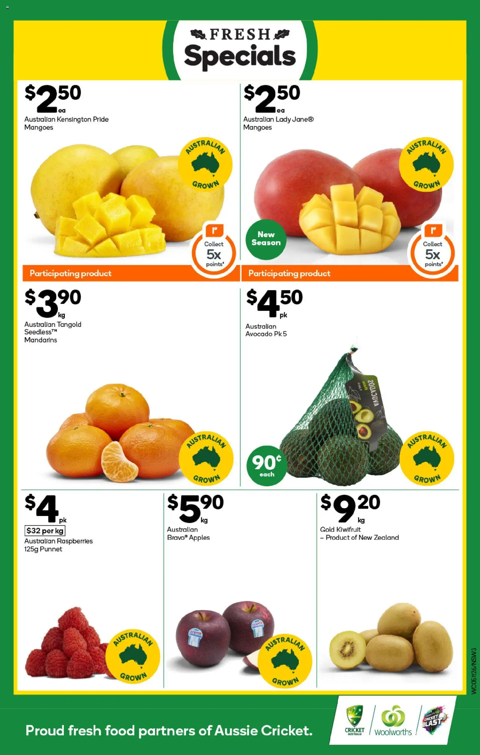 Woolworths catalogue - valid from 05.11.2025 | Page: 3 | Products: Apples, Kiwifruit, Mandarins, Avocado