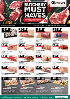 Gilmours  Butchery Must Haves preview  - valid from 02.03.2026