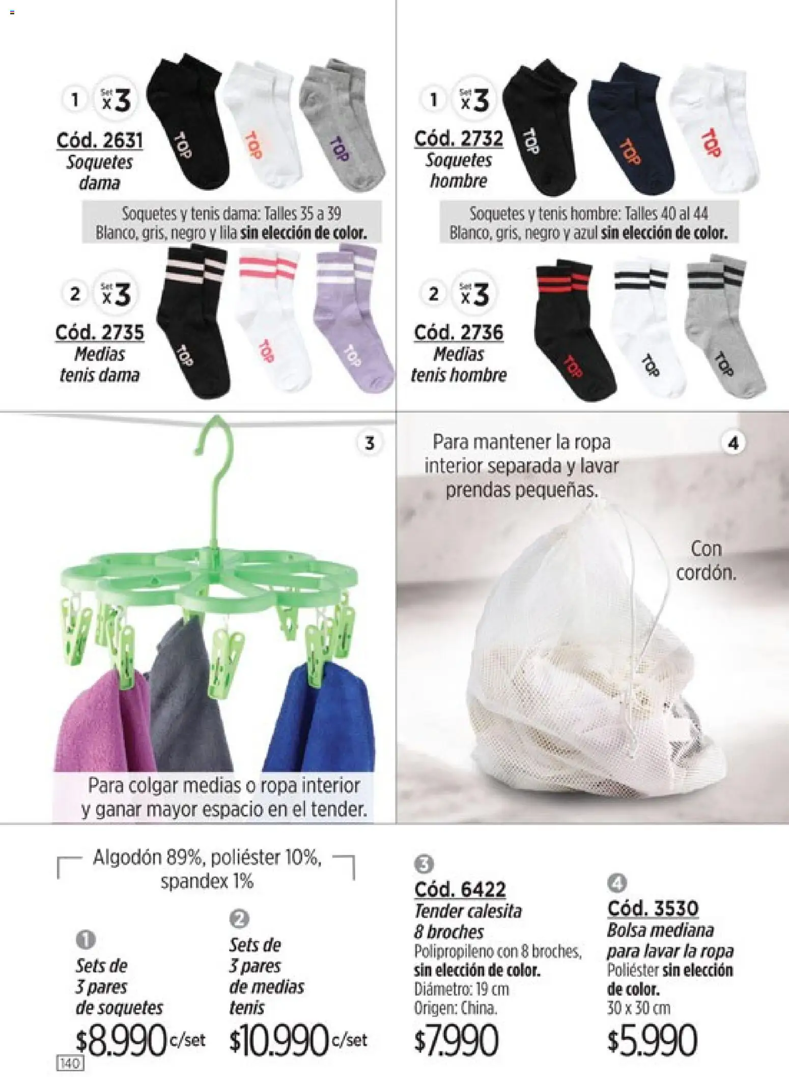 Catálogo Amodil Campaña 5 │ válido desde el 01.03.2026 | Página: 140 | Productos: Bolsa, Tender, Ropa interior, Medias