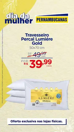 Pernambucanas - Ofertas atuais - Pré-Visualização do folheto da loja Pernambucanas, válido de 05.03.2026 | Página: 10 | Produtos: Travesseiro