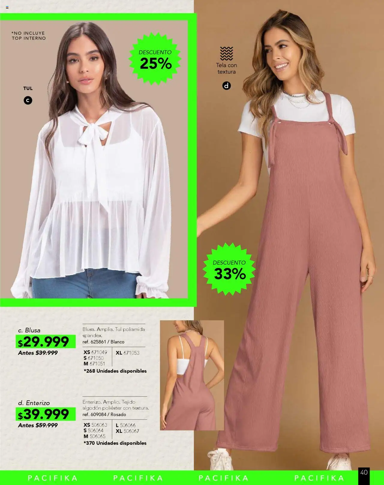 Pacifika revista - valida desde el 10.09.2025 | Página: 235 | Productos: Algodón, Top, Blusa, Enterizo