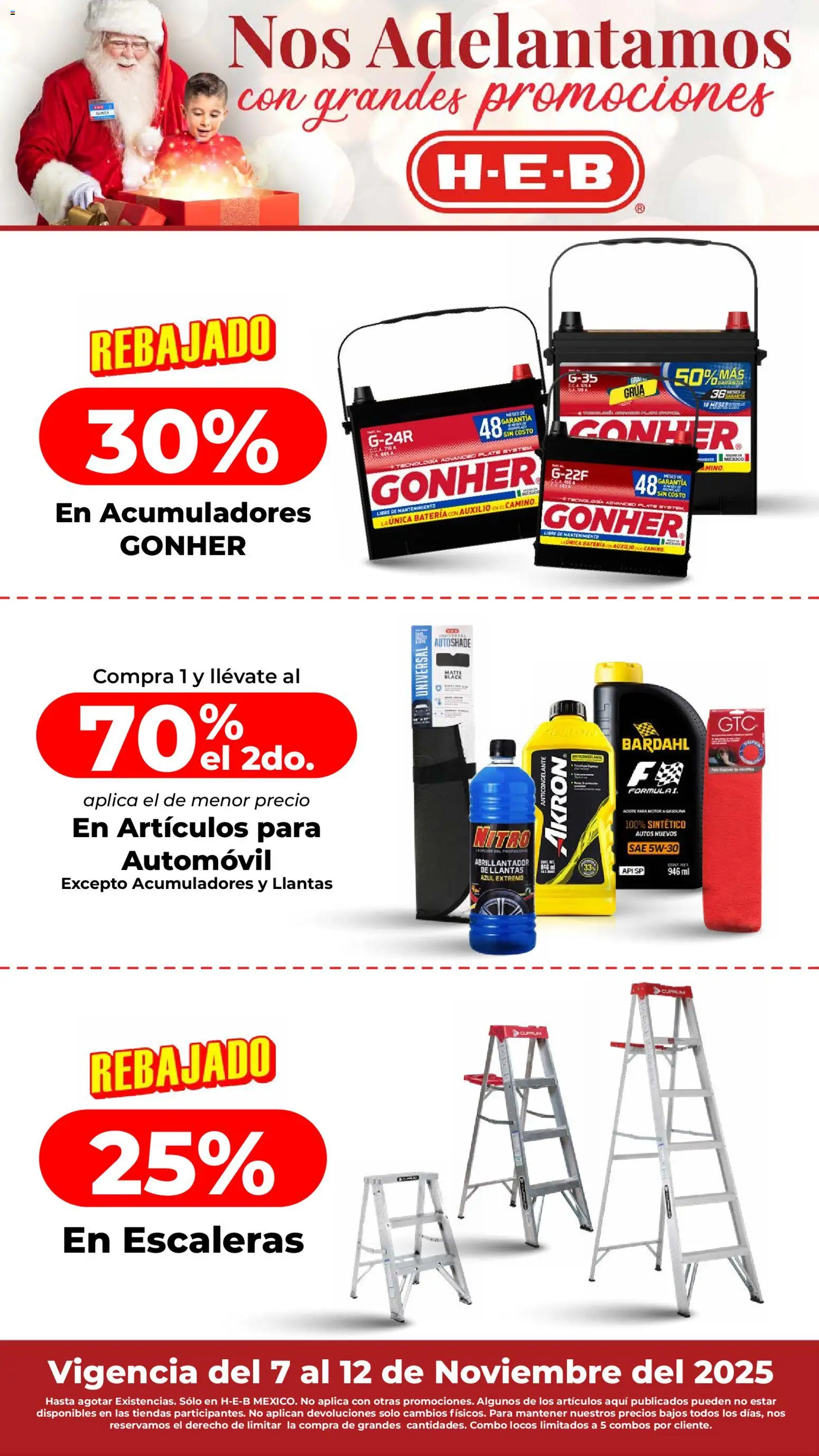 Nuevas ofertas de H-E-B válidas en toda la República Mexicana desde el 07.11.2025. ¡Encuentra las mejores ofertas en H-E-B folleto! | Página: 22 | Productos: Batería