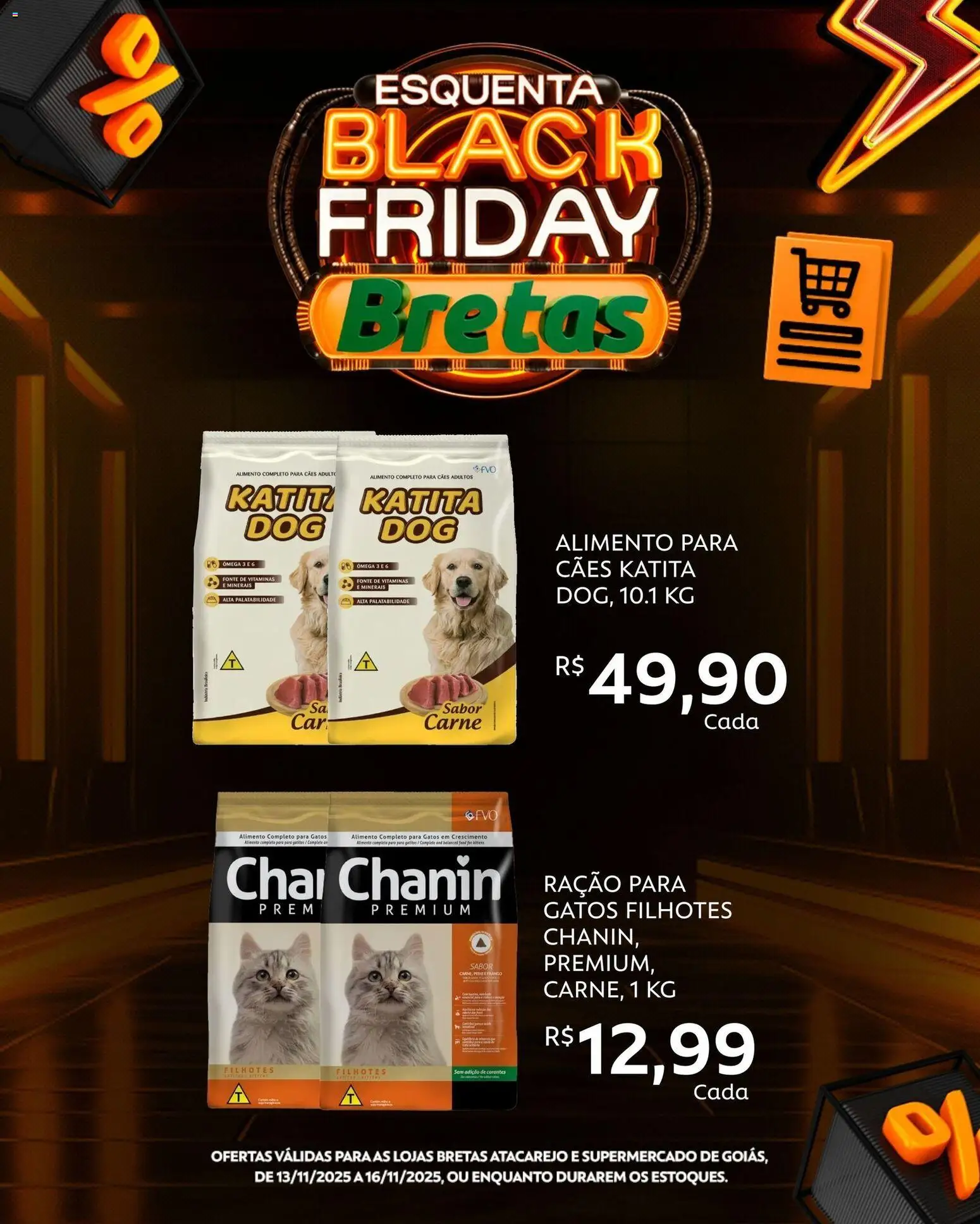 Bretas Folheto - válido de 13.11.2025 | Página: 8 | Produtos: Ômega 3, Carne, Frango