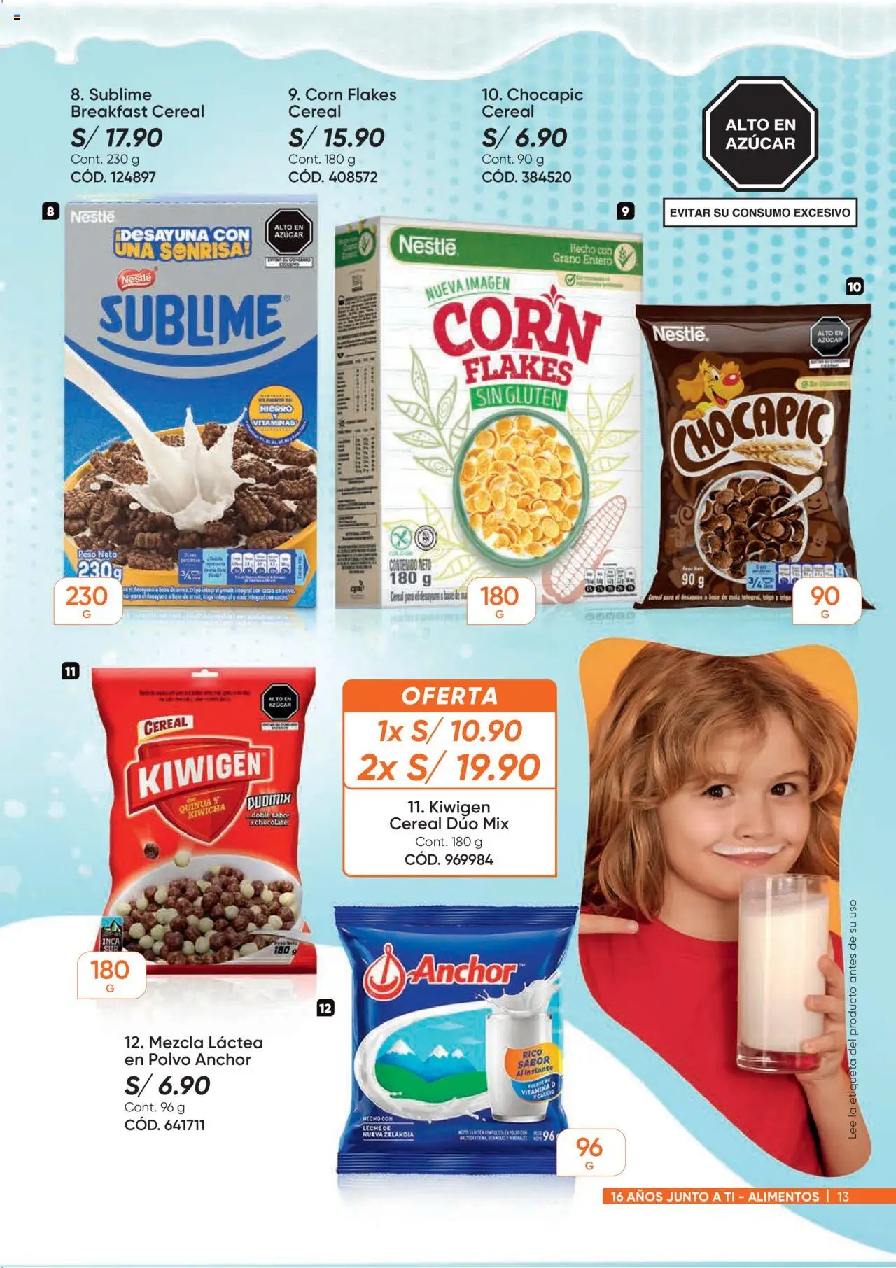 Catálogo Azzorti válido desde 15.09.2025 | Página: 13 | Productos: Leche, Chocolate, Peso, Polvo