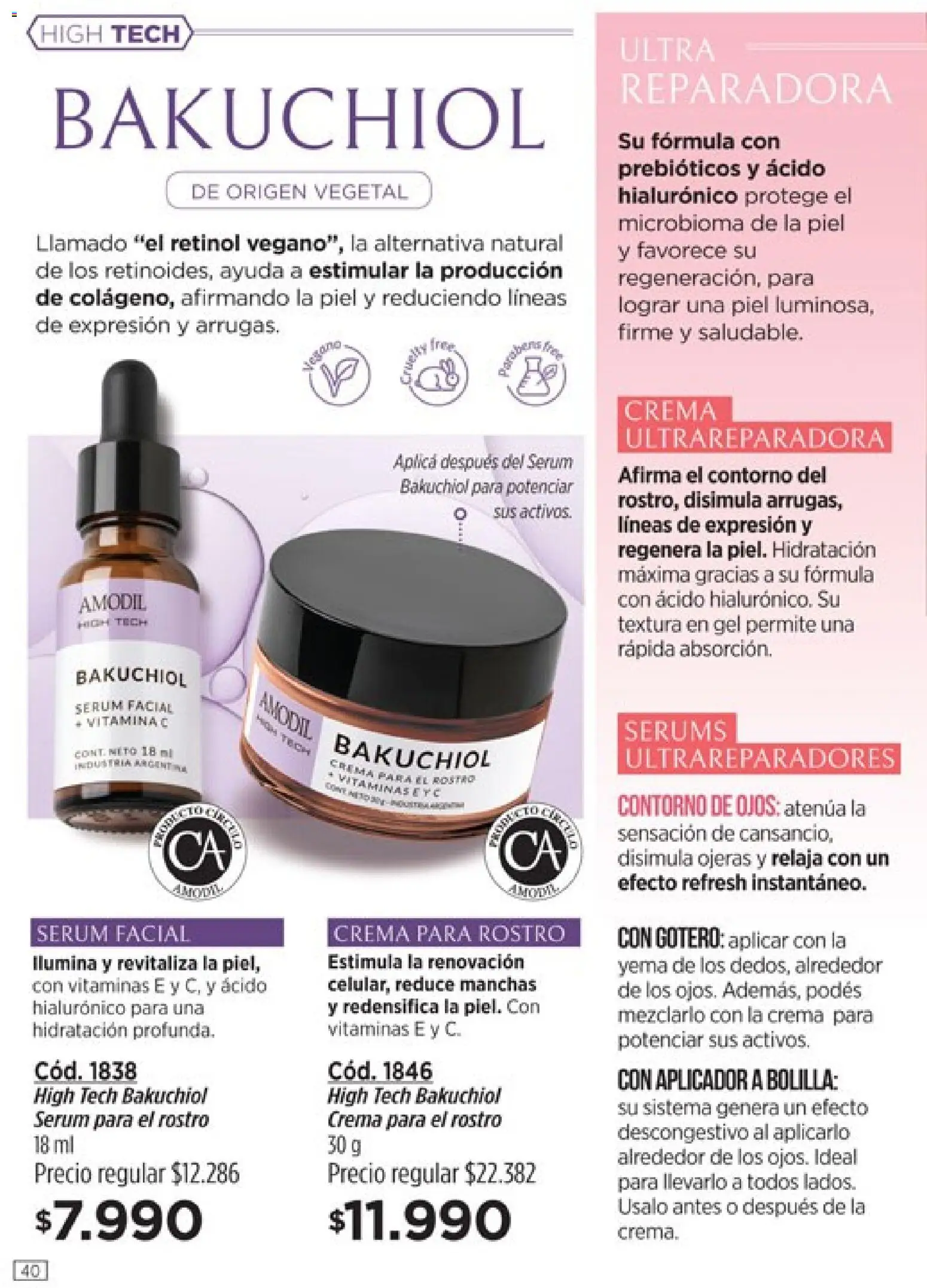 Catálogo Amodil Campaña 6 │ válido desde el 04.03.2026 | Página: 40 | Productos: Vitaminas, Serum, Contorno, Crema