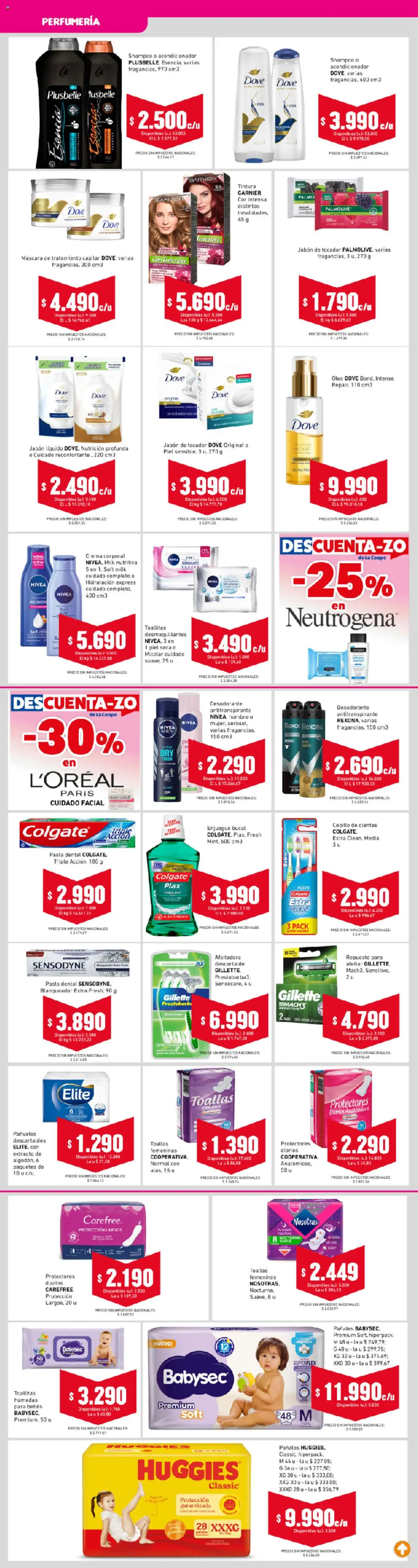Cooperativa Obrera catálogo │ válido desde el 31.07.2025 | Página: 6 | Productos: Tintura, Toallitas húmedas, Desodorante, Afeitadora
