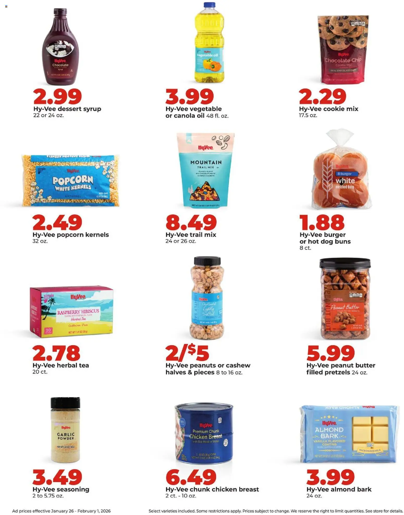HyVee Weekly Ad - valid from 26.01.2026 | Page: 16 | Products: Oil, Chocolate, Tea, Raspberry