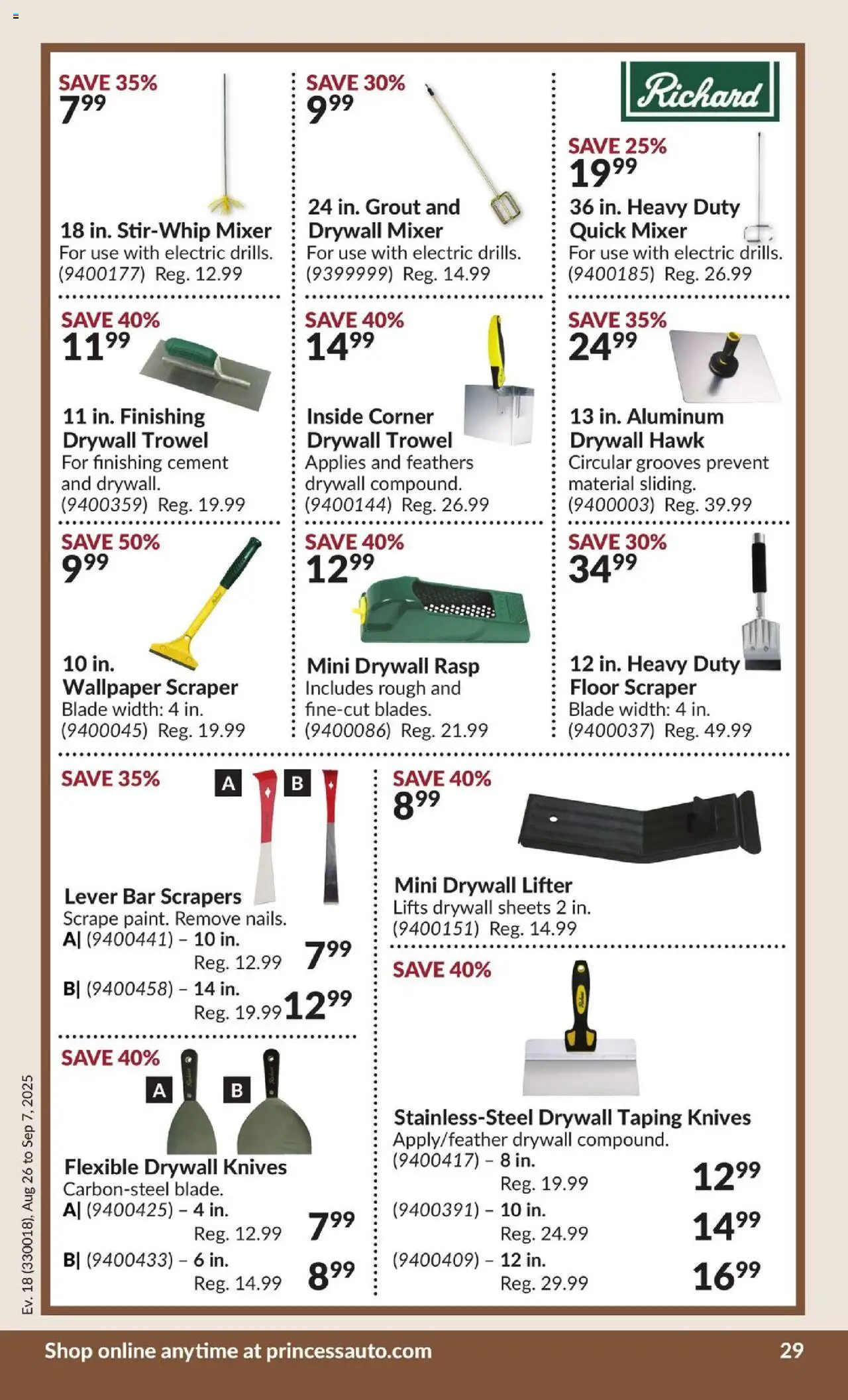 Princess Auto flyer valid from 26.08.2025 | Page: 35 | Products: Mixer