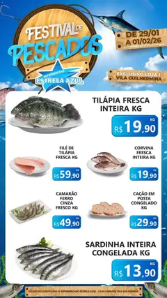 Estrela Azul - Ofertas Festival de Pescados - Pré-Visualização do folheto da loja Estrela Azul, válido de 29.01.2026