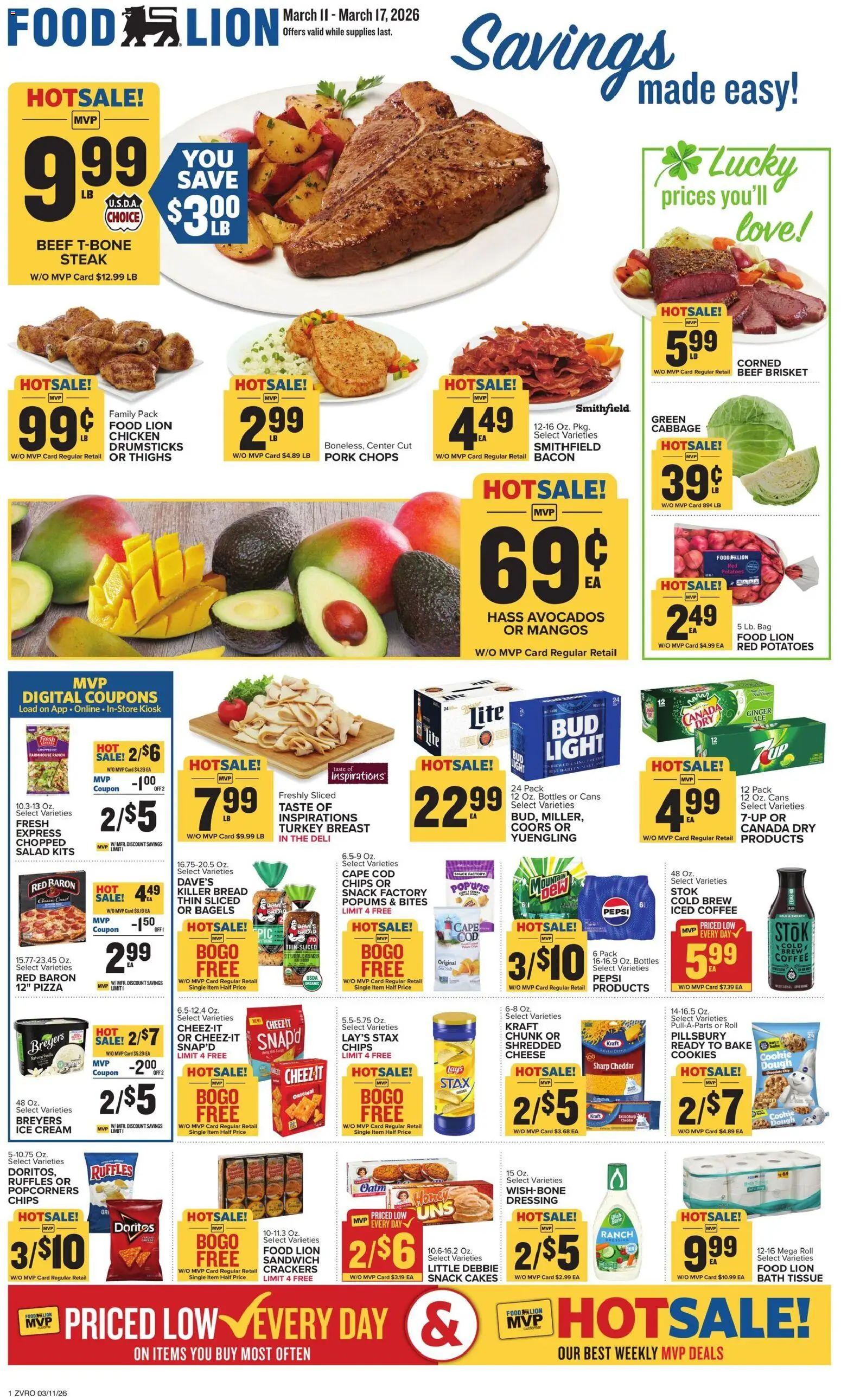 Food Lion Weekly Ad - valid from 11.03.2026 | Page: 1