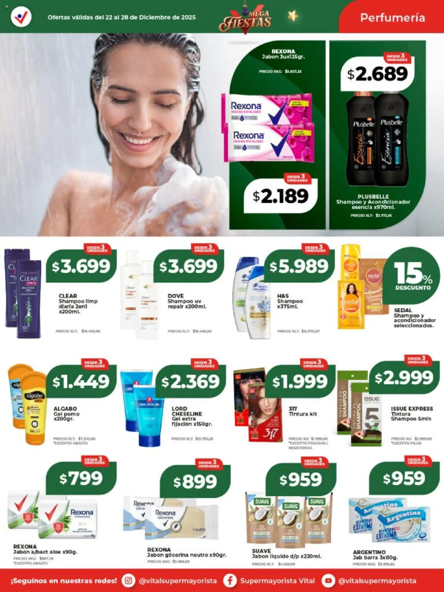 Vital - Ofertas - Salta │ válido desde el 22.12.2025 | Página: 2 | Productos: Jabón líquido, Tintura, Acondicionador, Jabón