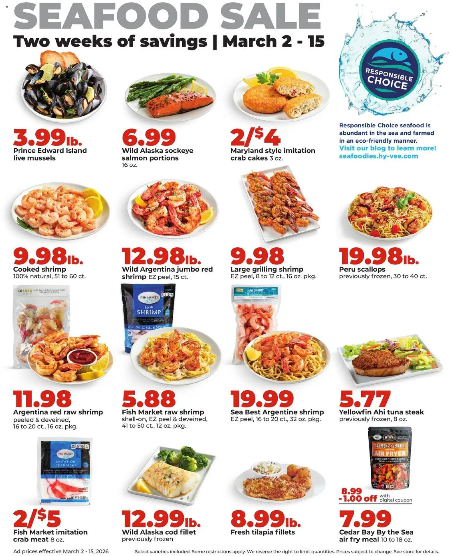 HyVee Weekly Ad - valid from 09.03.2026 | Page: 13 | Products: Fryer, Fish, Seafood