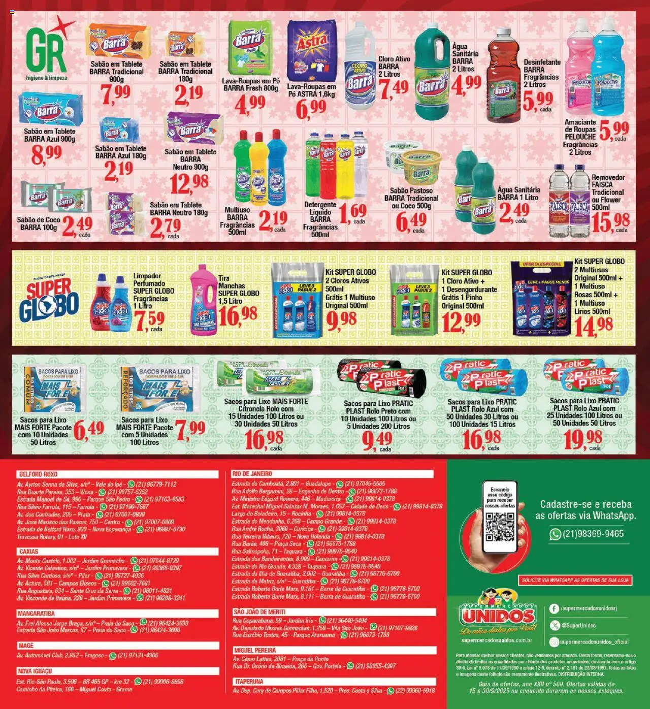Supermercados Unidos Folheto - válido de 15.09.2025 | Página: 12 | Produtos: Travessa, Tira manchas, Desengordurante, Sabão