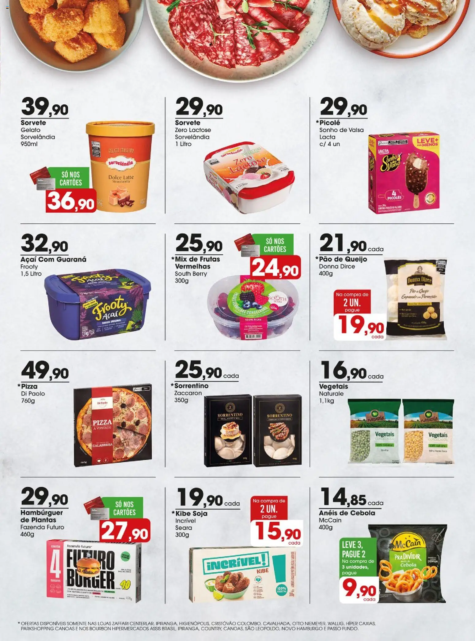 Zaffari Folheto - válido de 16.12.2025 | Página: 13 | Produtos: Guaraná, Hambúrguer, Sorvete, Soja