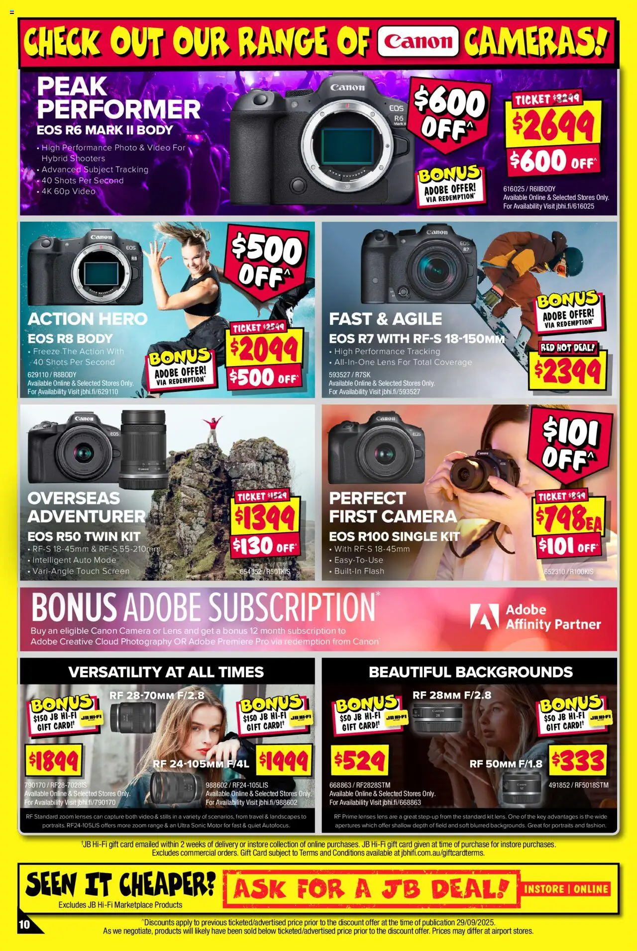 JB Hi-Fi catalogue - valid from 02.10.2025 | Page: 10 | Products: Camera, Screen