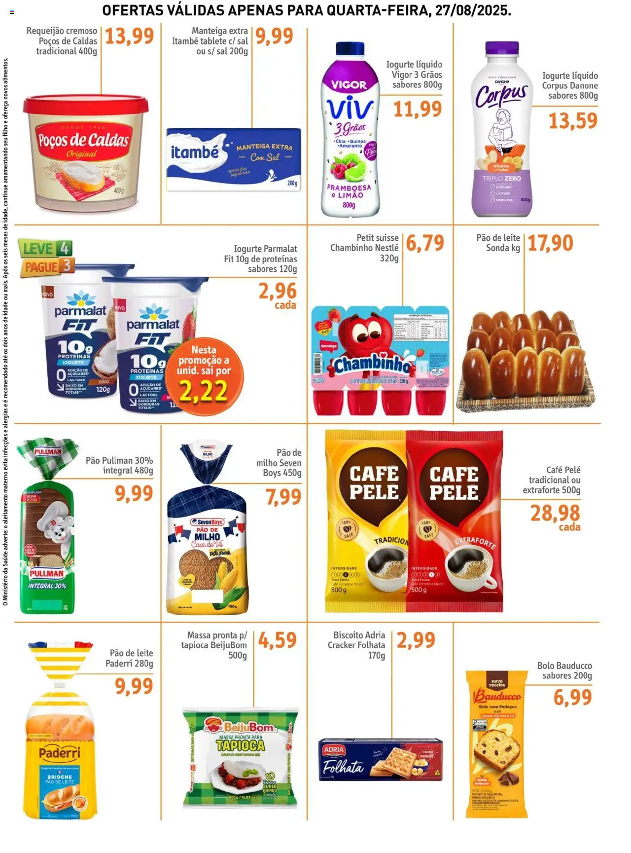 Sonda Folheto - válido de 27.08.2025 | Página: 2 | Produtos: Tapioca, Iogurte, Café, Baixo