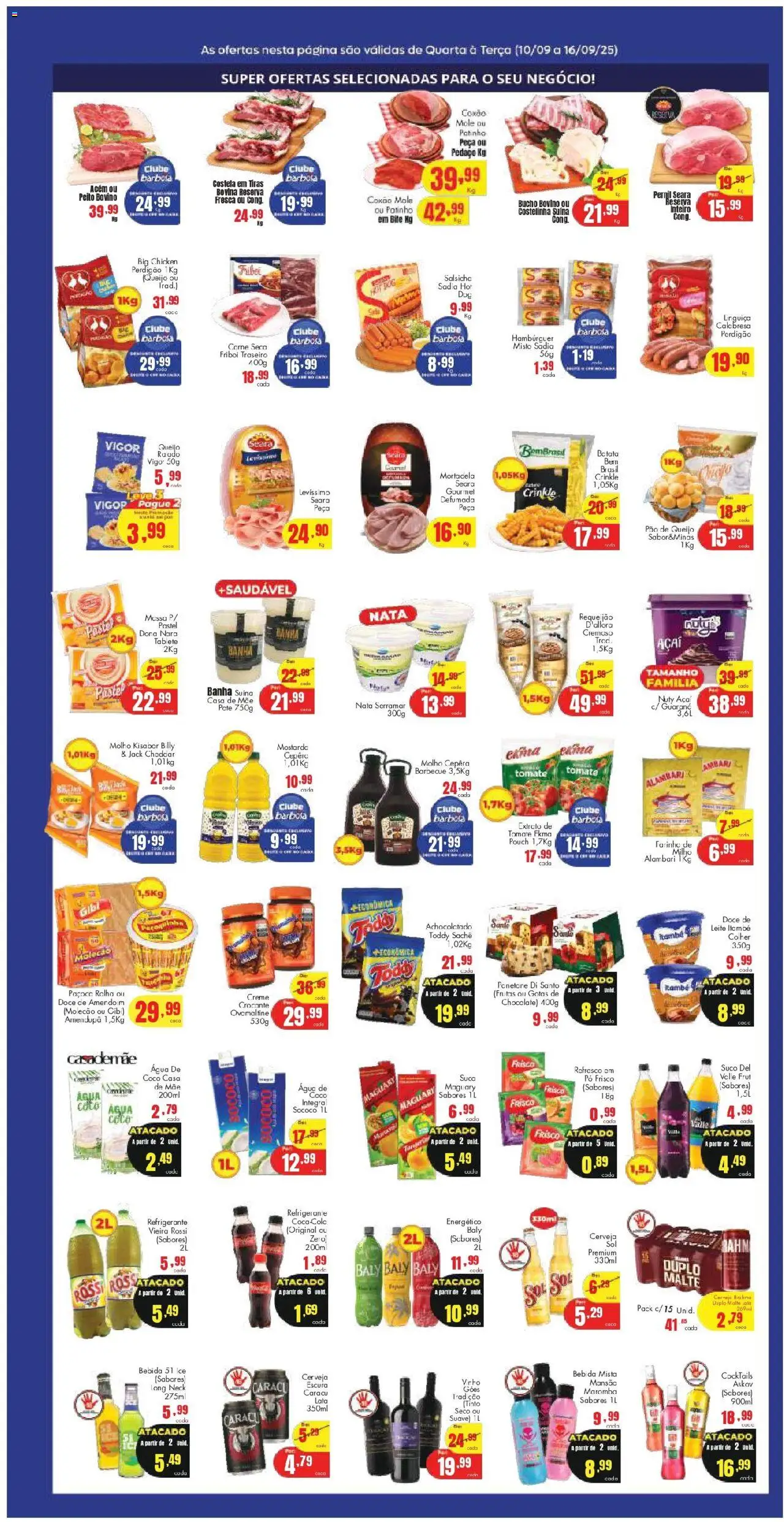 Barbosa Supermercados Folheto - válido de 10.09.2025 | Página: 2 | Produtos: Queijo, Suco, Creme, Requeijão