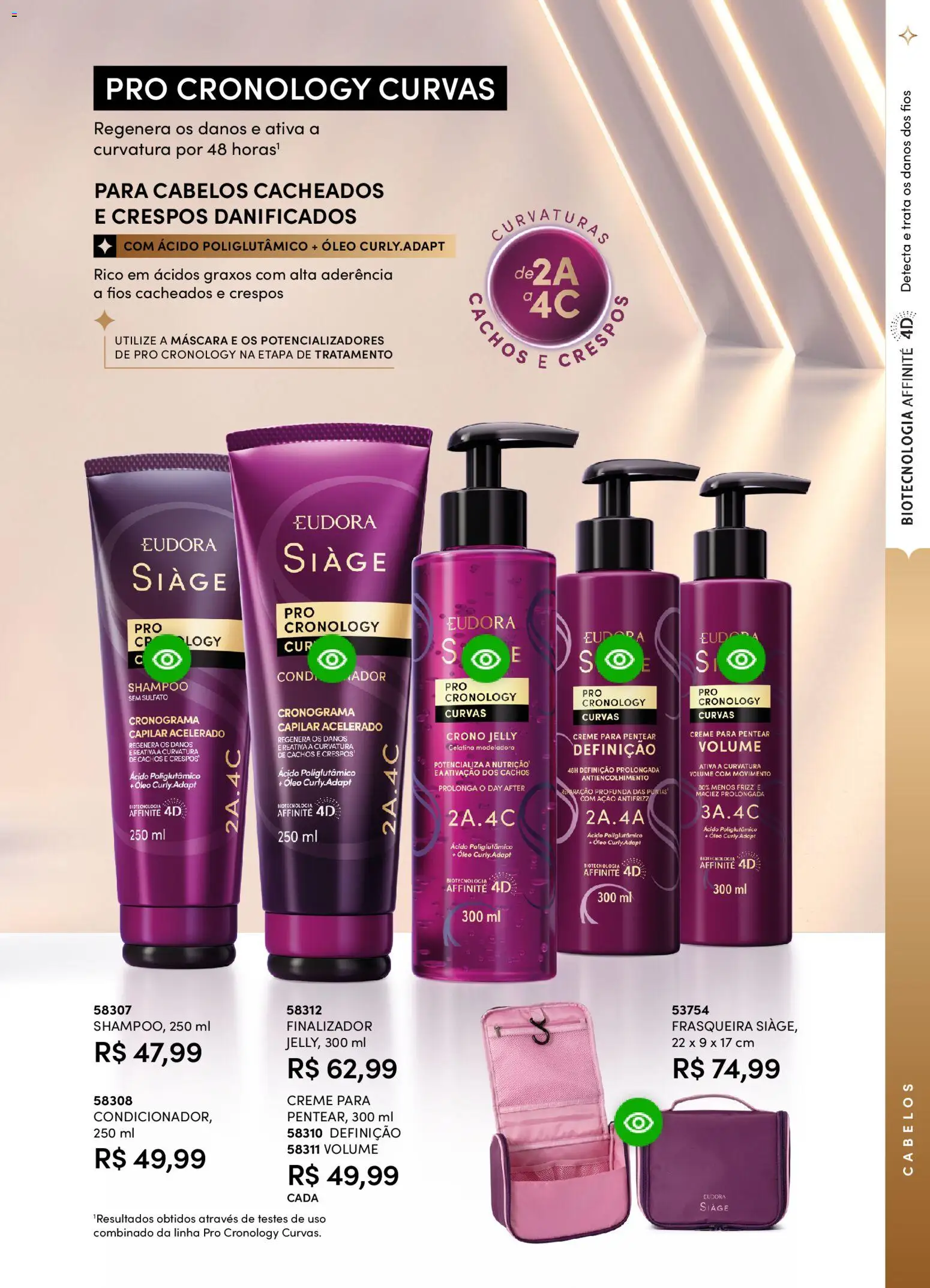 Eudora Folheto - válido de 29.10.2025 | Página: 13 | Produtos: Shampoo, Creme, Creme para pentear, Gelatina
