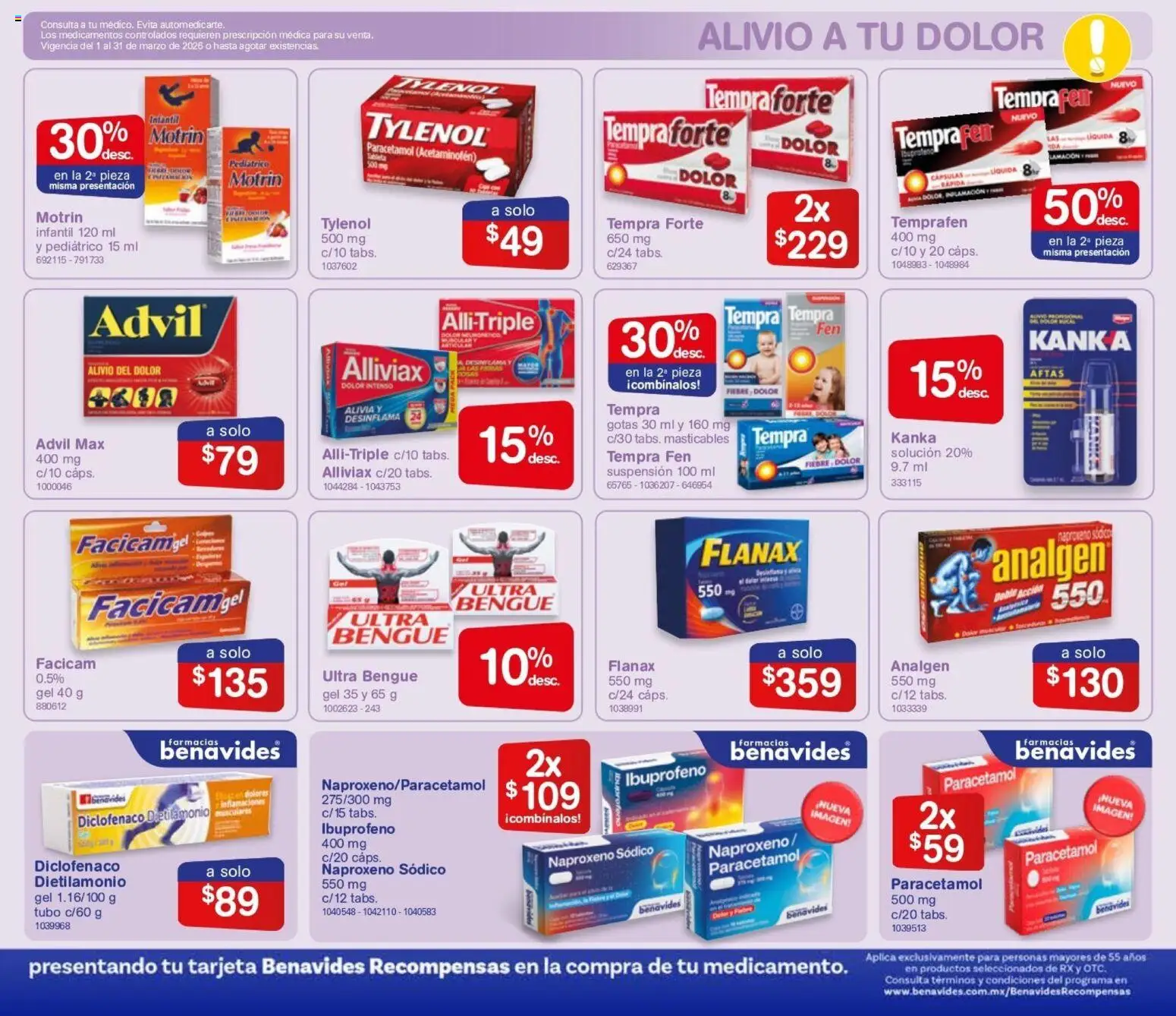 Nuevas ofertas de Farmacia Benavides válidas en toda la República Mexicana desde el 01.01.2026. ¡Encuentra las mejores ofertas en Farmacia Benavides catálogo! | Página: 11