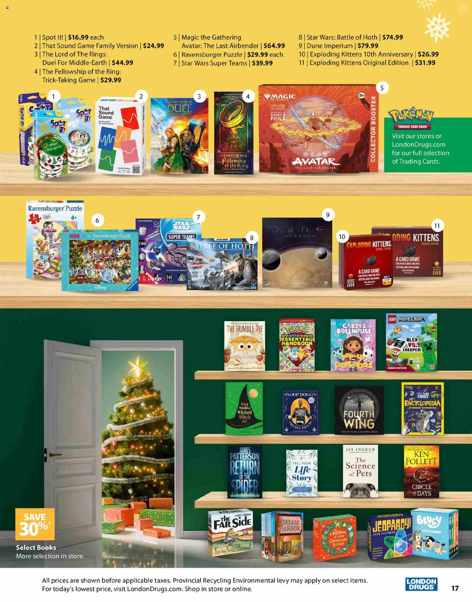 London Drugs flyer valid from 12.11.2025 | Page: 17 | Products: Game, Library, Box
