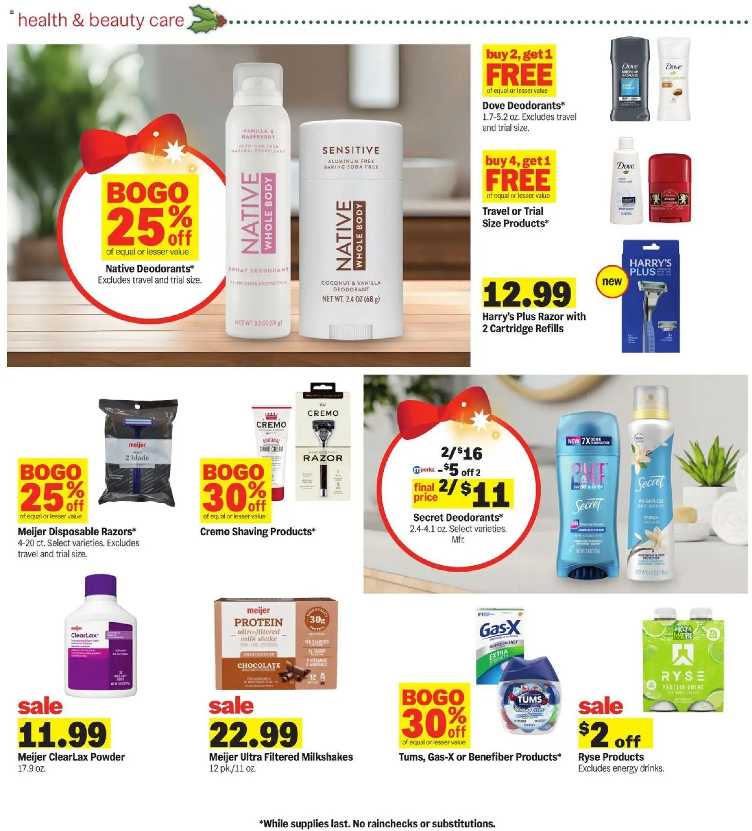 Meijer Weekly Ad - MI - valid from 19.11.2025 | Page: 34 | Products: Milk, Deodorant, Sugar, Raspberry