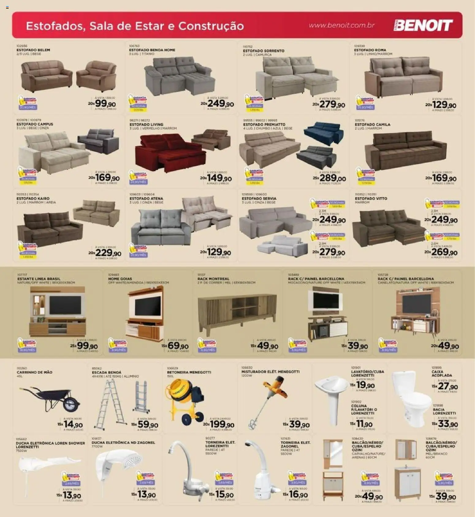 Benoit Folheto - válido de 01.04.2026 | Página: 10 | Produtos: Areia, Carrinho, Escada, Torneira