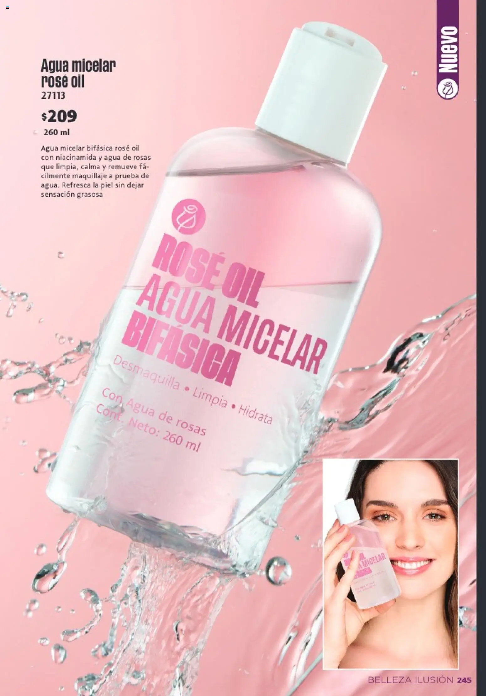 Nuevas ofertas de Ilusión válidas en toda la República Mexicana desde el 01.02.2026. ¡Encuentra las mejores ofertas en Ilusión catálogo Primavera! | Página: 247 | Productos: Agua, Maquillaje, Agua micelar