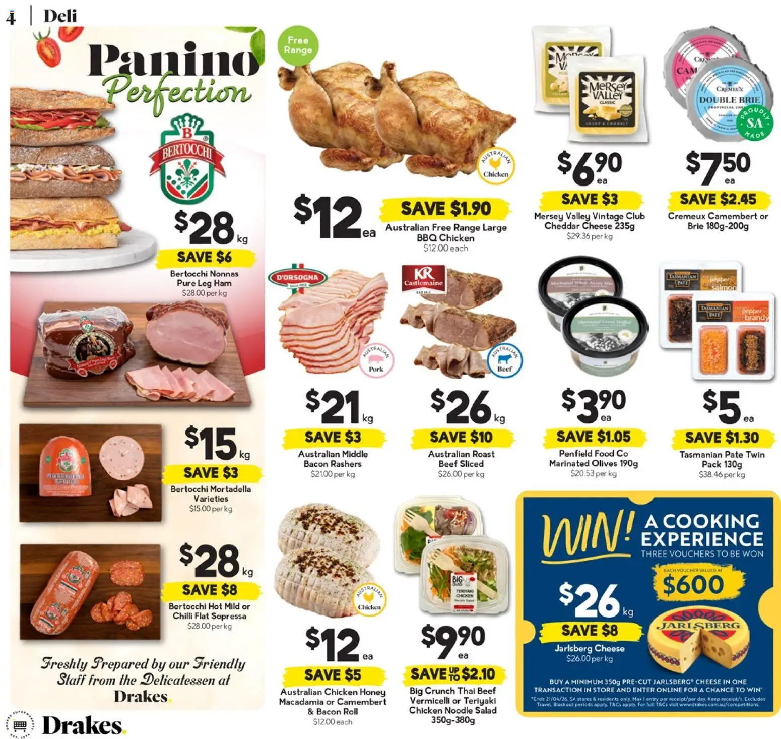 Drakes catalogue - valid from 01.04.2026 | Page: 4 | Products: Ham, Honey, Salad, Pepper
