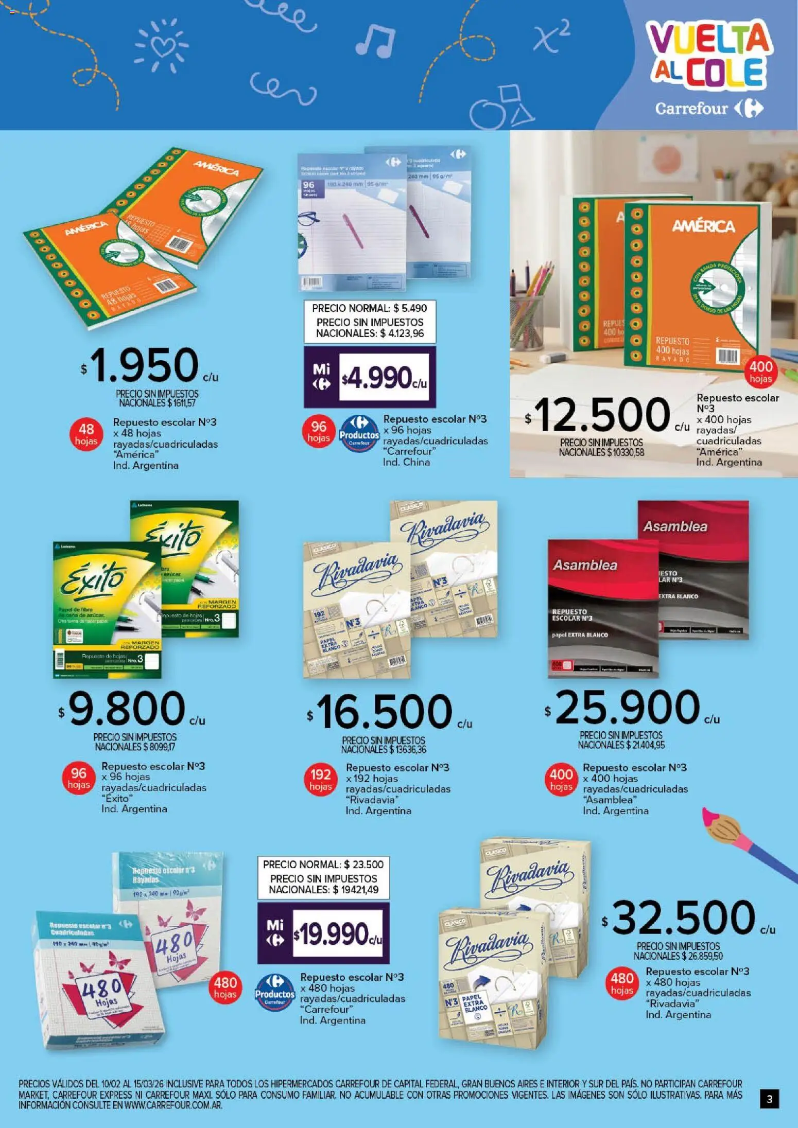 Carrefour - Vuelta al Cole  │ válido desde el 10.02.2026 | Página: 3