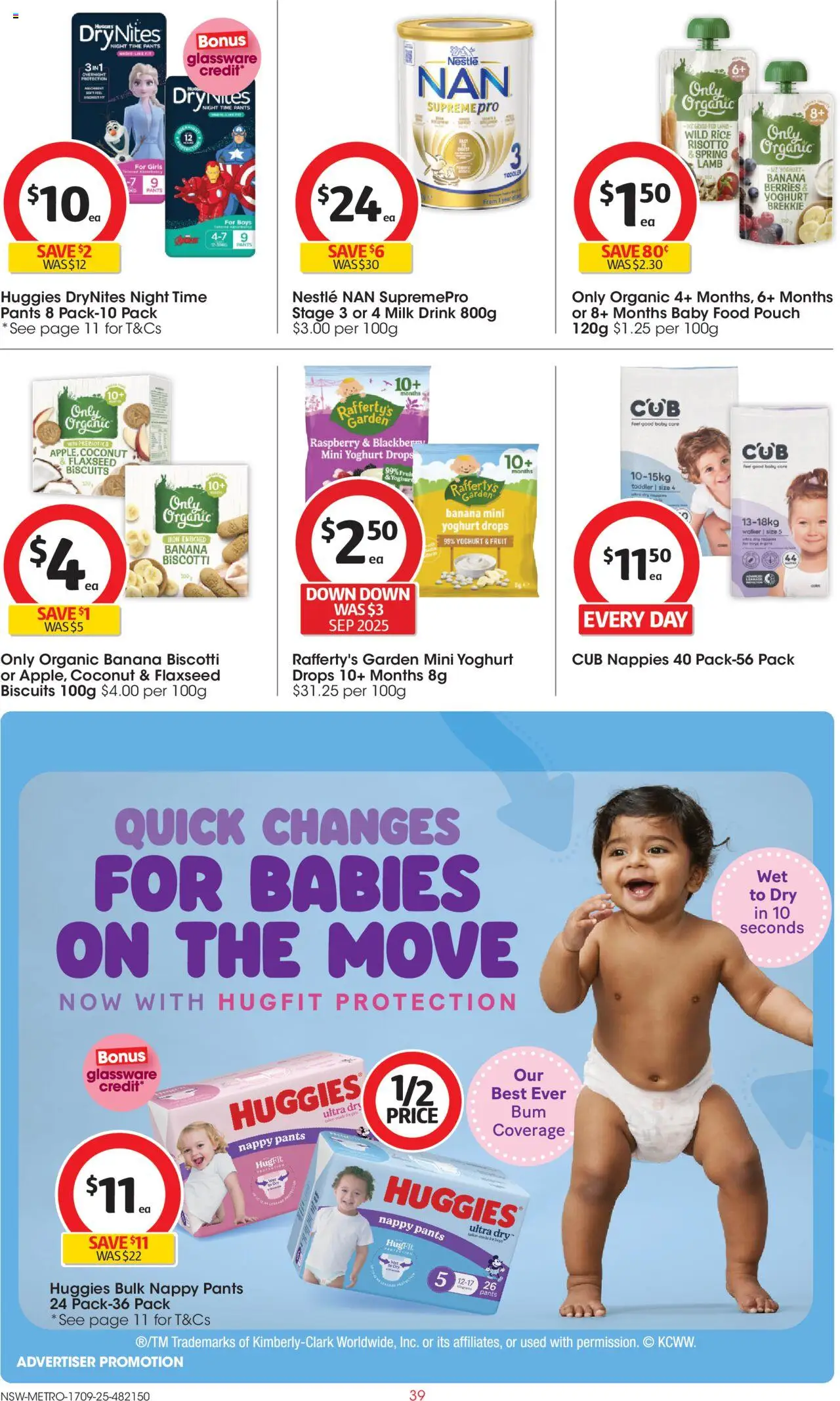 Coles catalogue - valid from 17.09.2025 | Page: 39 | Products: Milk, Yoghurt, Lamb, Baby food