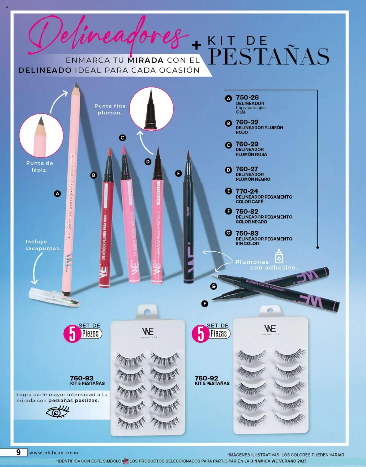 Nuevas ofertas de Cklass válidas en toda la República Mexicana desde el 14.07.2025. ¡Encuentra las mejores ofertas en Cklass catálogo We Cosmetics! | Página: 10 | Productos: Pegamento, Café, Delineador de ojos, Delineador