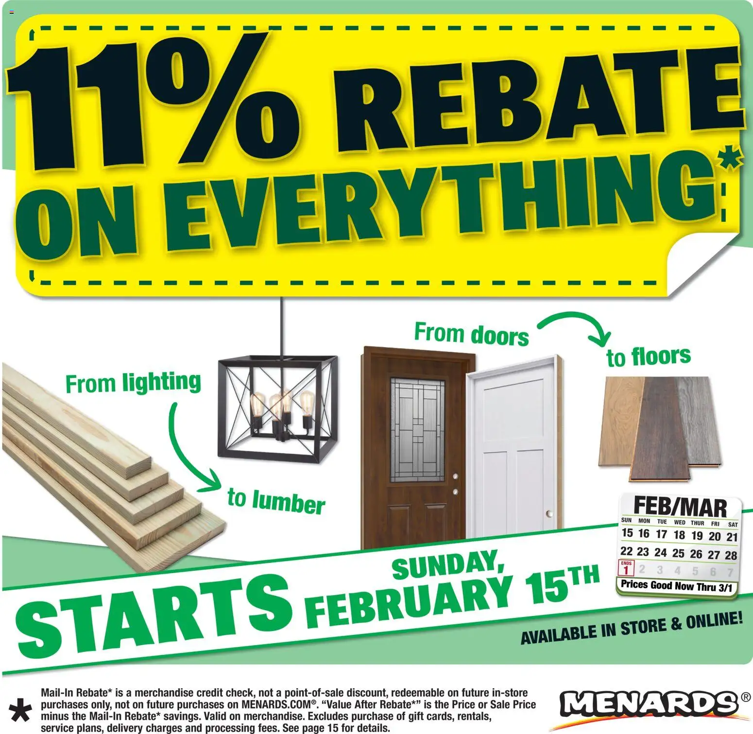 Menards Weekly Ad - valid from 15.02.2026 | Page: 1
