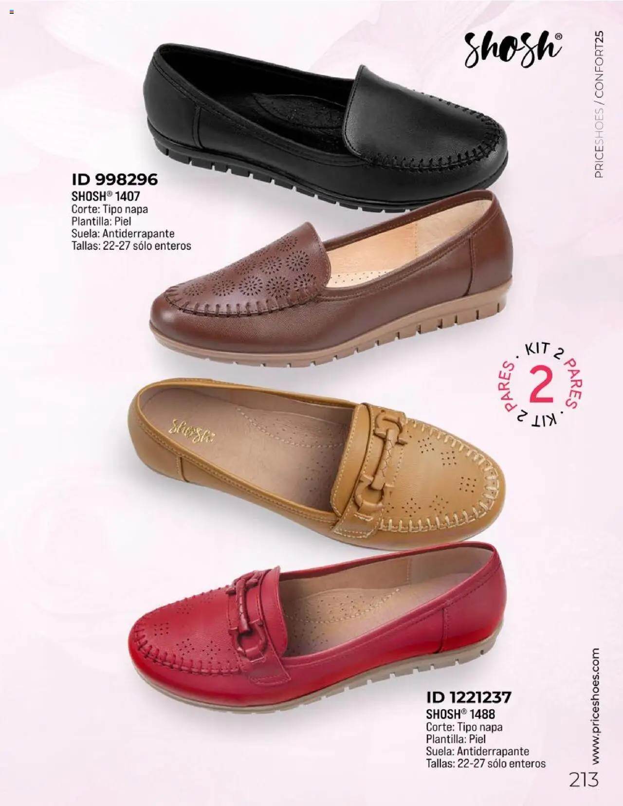 Nuevas ofertas de Price Shoes válidas en toda la República Mexicana desde el 10.02.2025. ¡Encuentra las mejores ofertas en Price Shoes catálogo Confort! | Página: 213