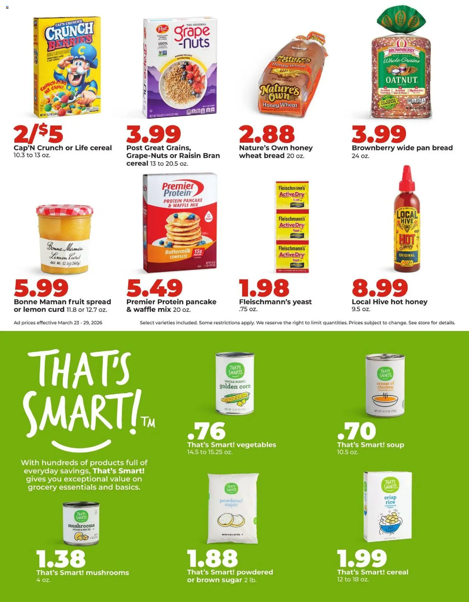 HyVee Weekly Ad - valid from 23.03.2026 | Page: 22 | Products: Berries, Rice, Vegetables, Lemon