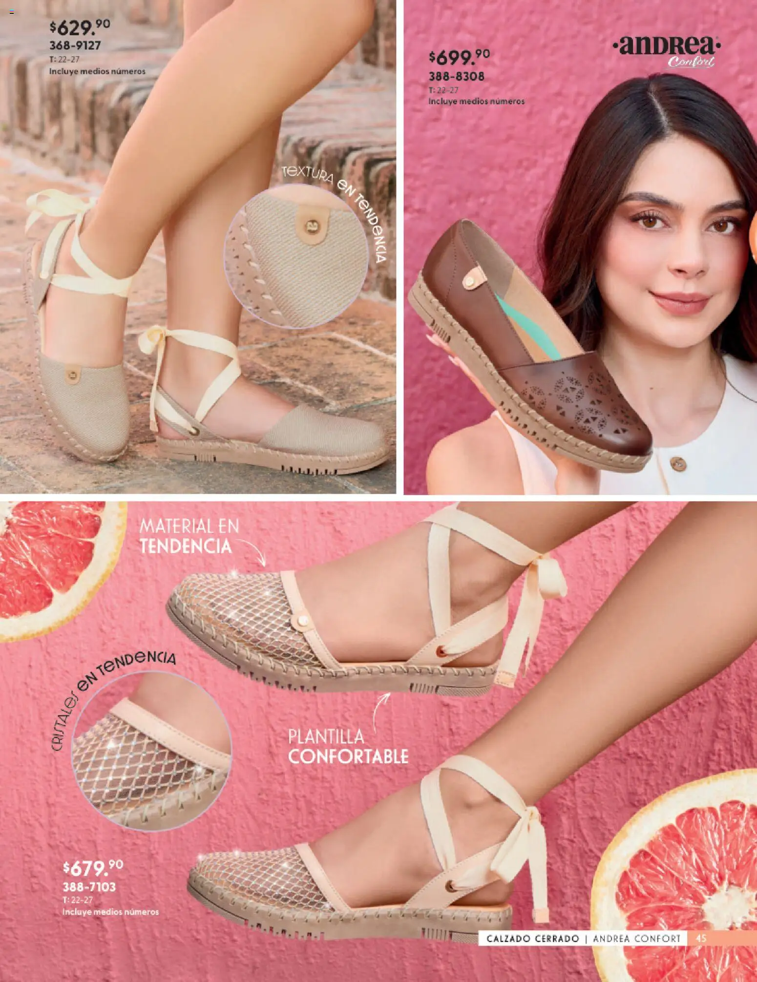 Nuevas ofertas de Andrea válidas en toda la República Mexicana desde el 25.01.2026. ¡Encuentra las mejores ofertas en Andrea catálogo Calzado Confort ! | Página: 45