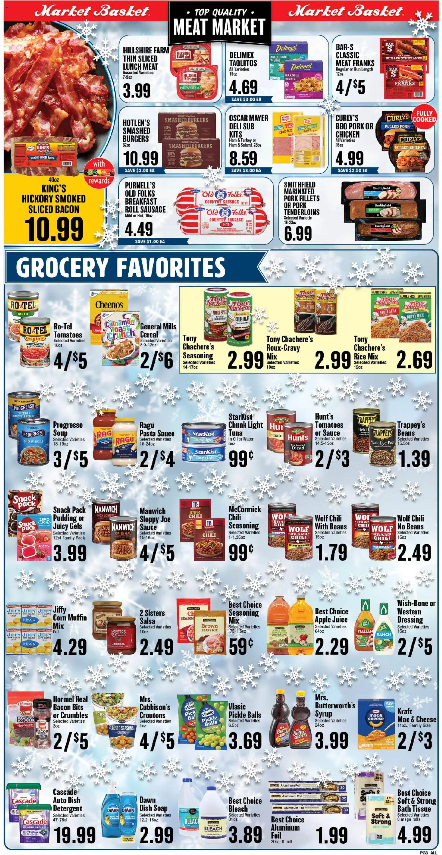 Market Basket Lake Charles - valid from 02.01.2026 | Page: 3 | Products: Cheese, Ham, Soap, Pasta