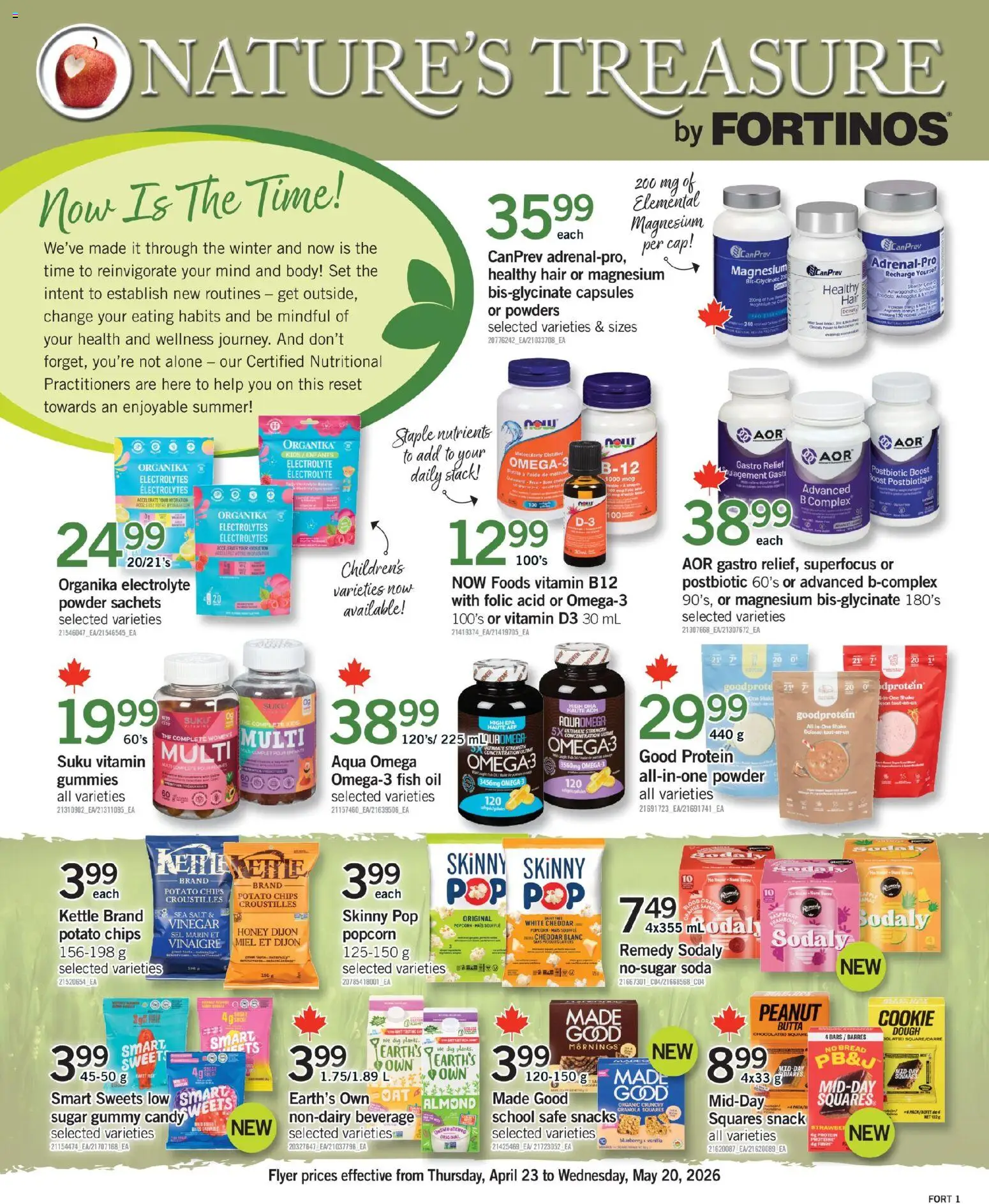 Fortinos flyer valid from 30.04.2026 | Page: 9 | Products: Fish, Cap, Powder, Oil