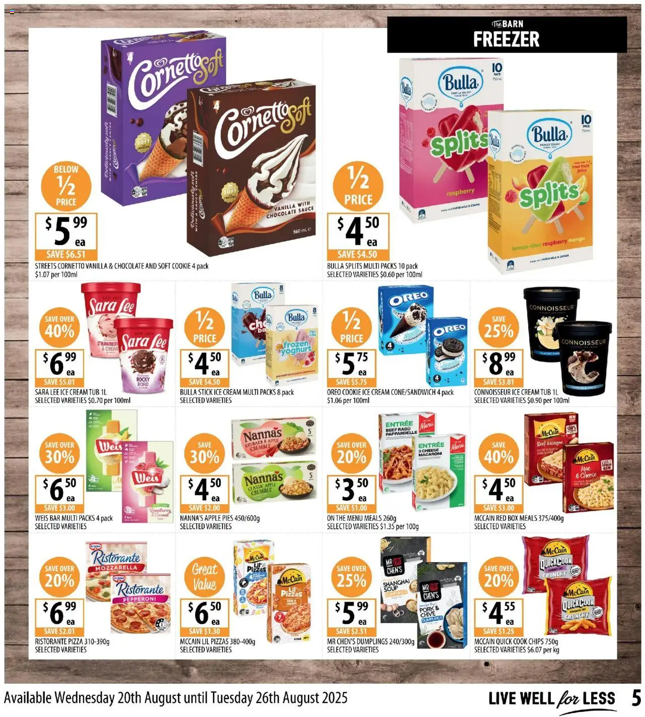 Supabarn catalogue - valid from 20.08.2025 | Page: 5 | Products: Box, Cheese, Raspberry, Pies
