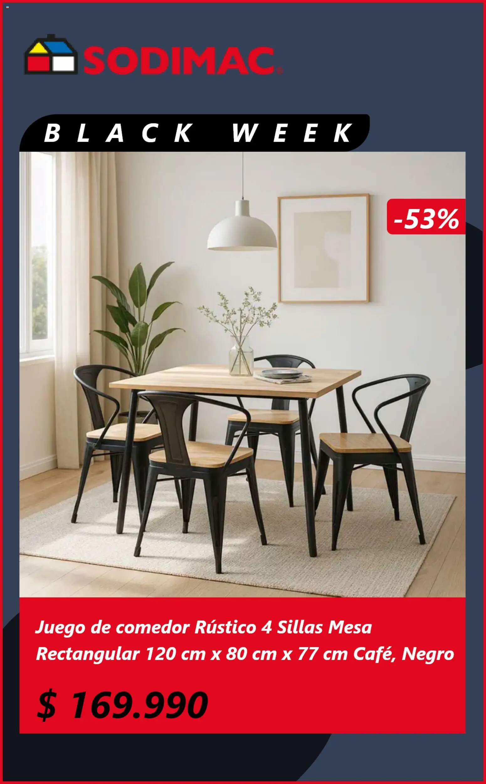 Sodimac - Black Friday │ válido desde el 18.11.2025 | Página: 5 | Productos: Mesa, Juego de comedor