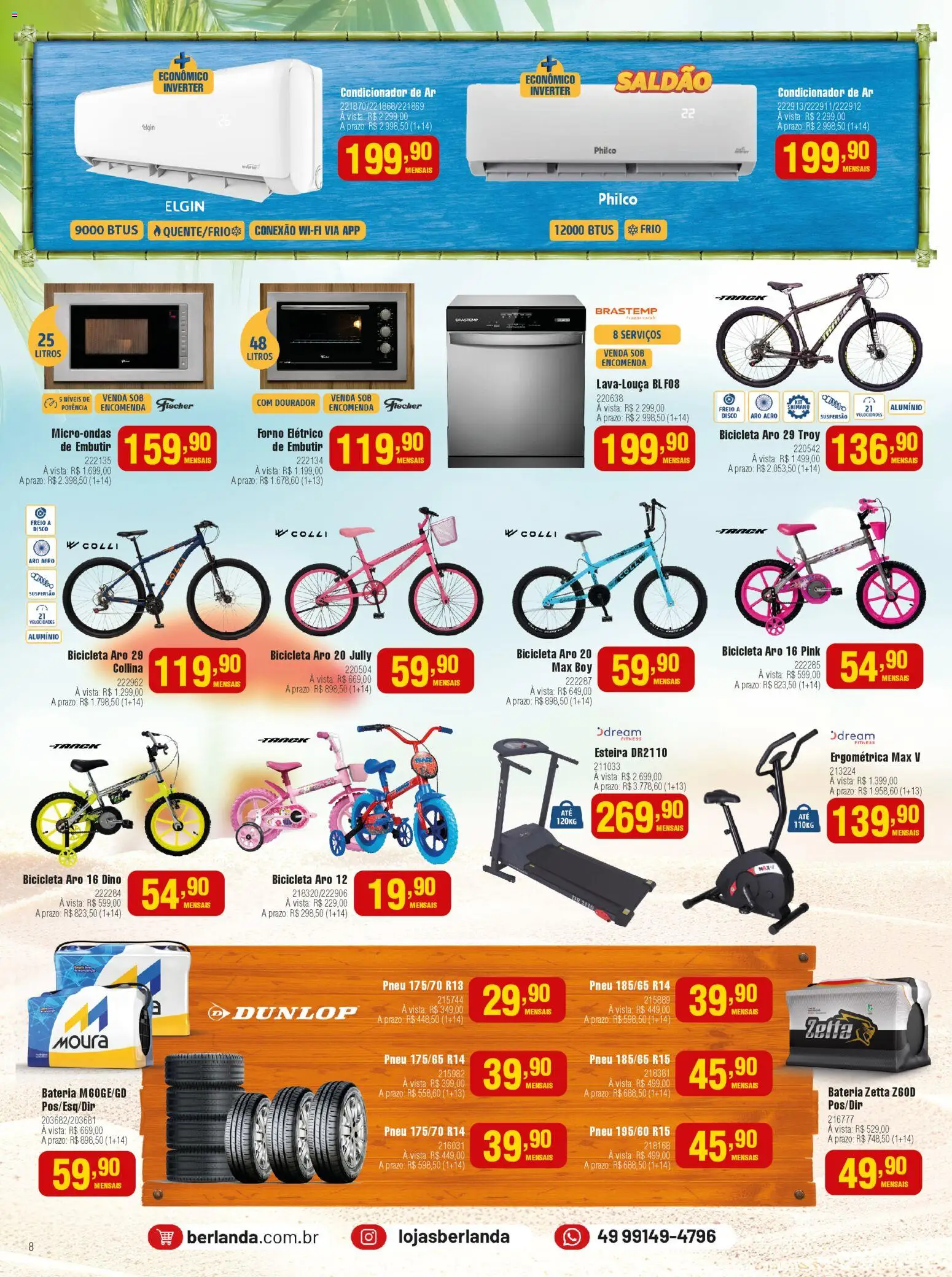 Berlanda Folheto - válido de 26.01.2026 | Página: 8 | Produtos: Pneu 185/65 r15, Condicionador, Pneu 175/70 r14, Disco