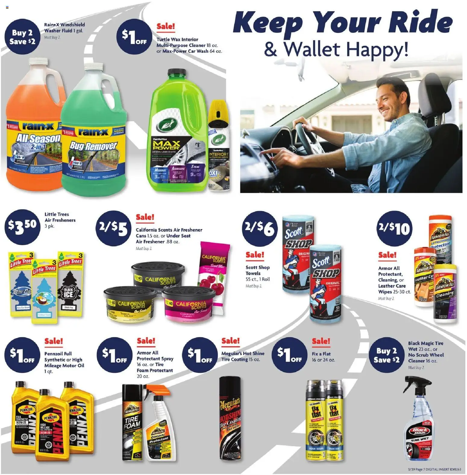 Family Dollar Current Ad - TX - valid from 29.03.2026 | Page: 12 | Products: Tire, Oil, Windshield, Wallet