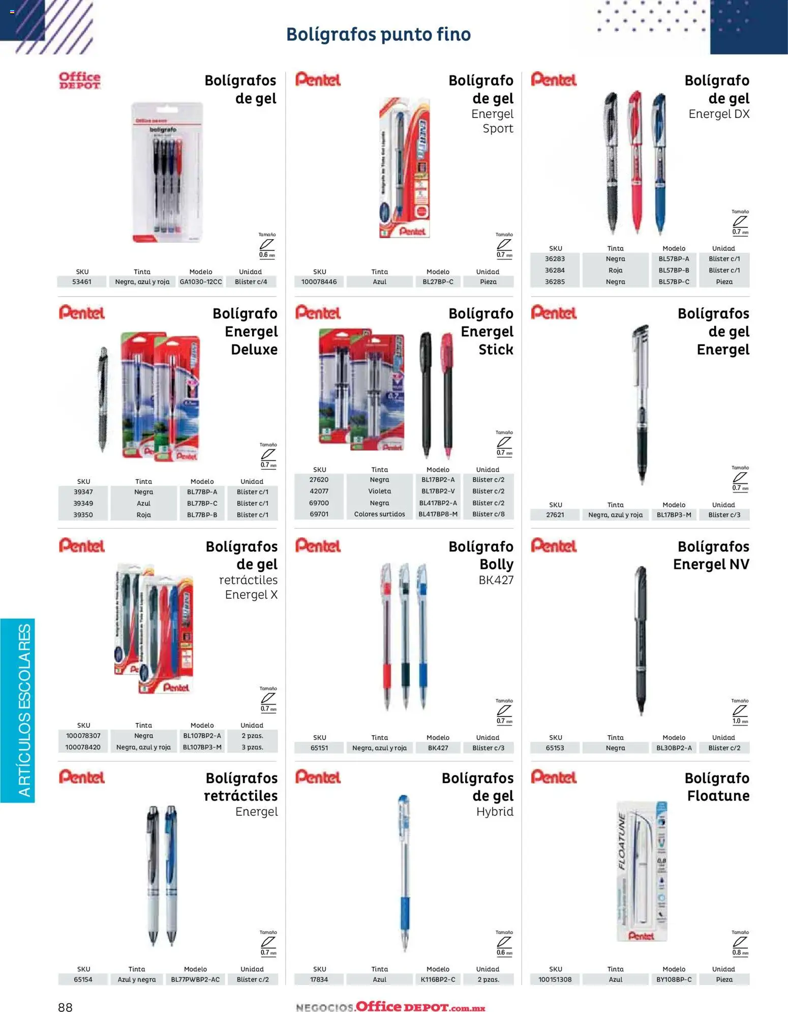 Nuevas ofertas de Office Depot válidas en toda la República Mexicana desde el 12.01.2026. ¡Encuentra las mejores ofertas en Office Depot catálogo 2026! | Página: 90