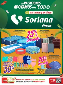 Vista previa de Soriana En vacaciones apoyamos con todo Híper, nuevo folleto de la tienda, válido en México a partir del 26.03.2026