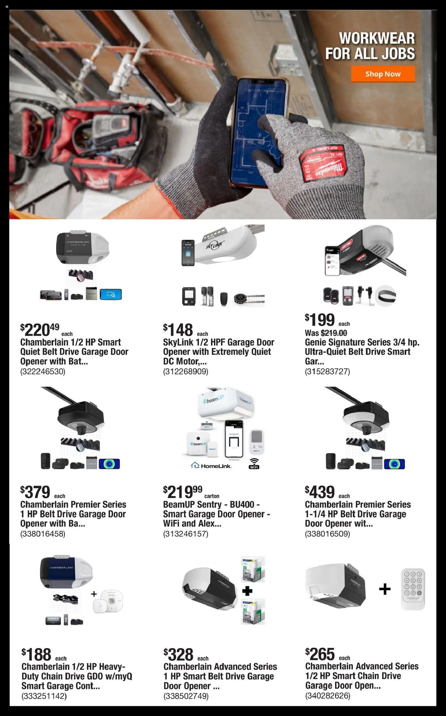 Home Depot Shop Pro Ad - IL - valid from 16.02.2026 | Page: 4 | Products: Workwear, Opener, Belt