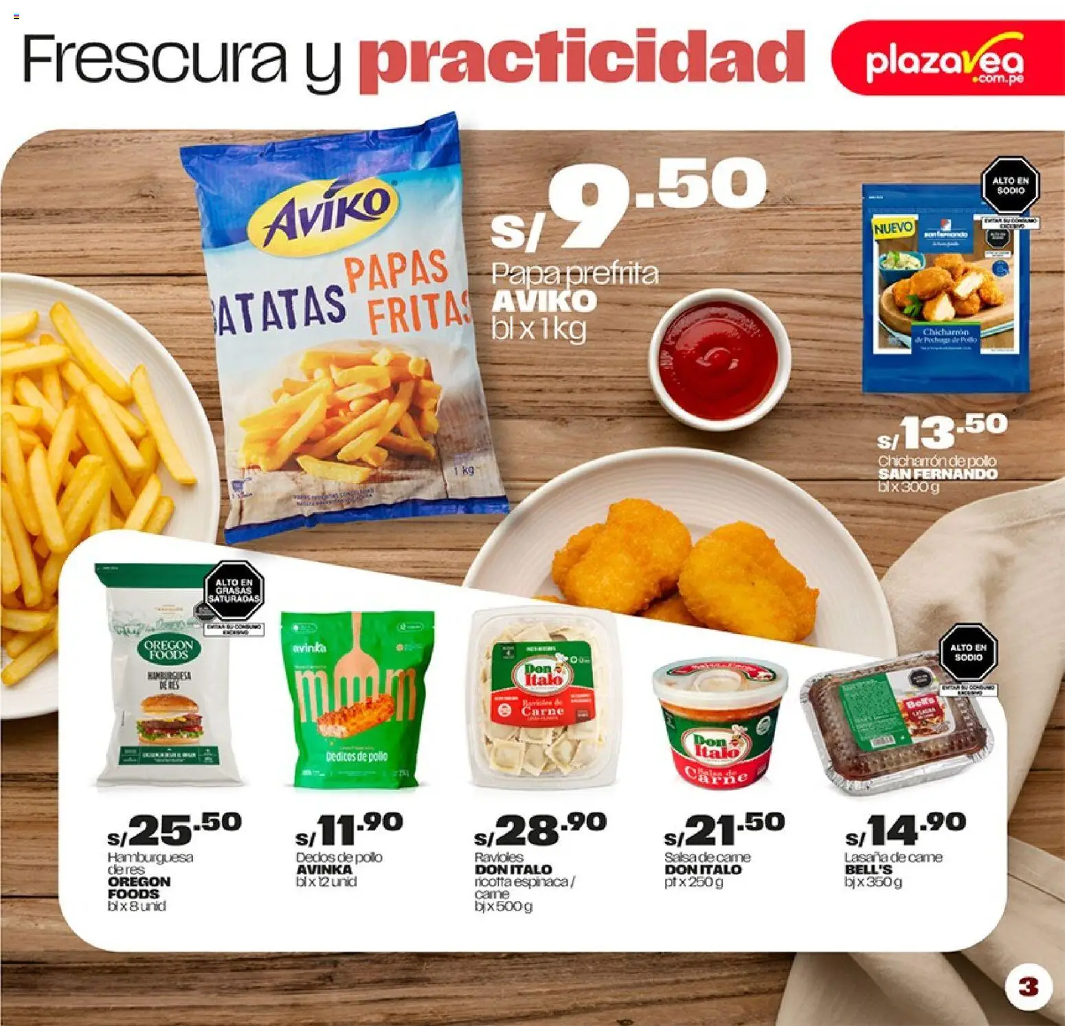 Catálogo Plaza Vea válido desde 16.02.2026 | Página: 3 | Productos: Papas