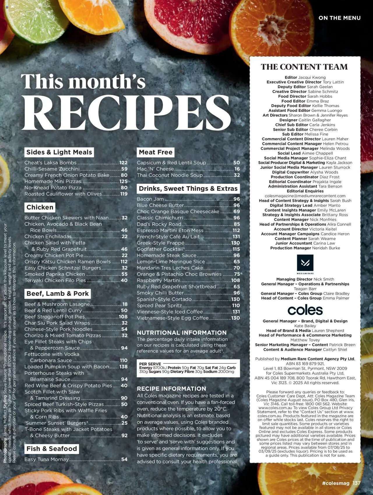 Coles catalogue - valid from 07.08.2025 | Page: 137 | Products: Pot, Paprika, Zucchini, Raspberry